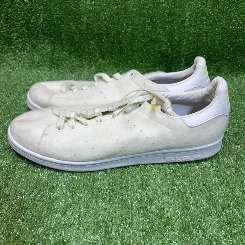 Adidas Men's White and Cream Trainers